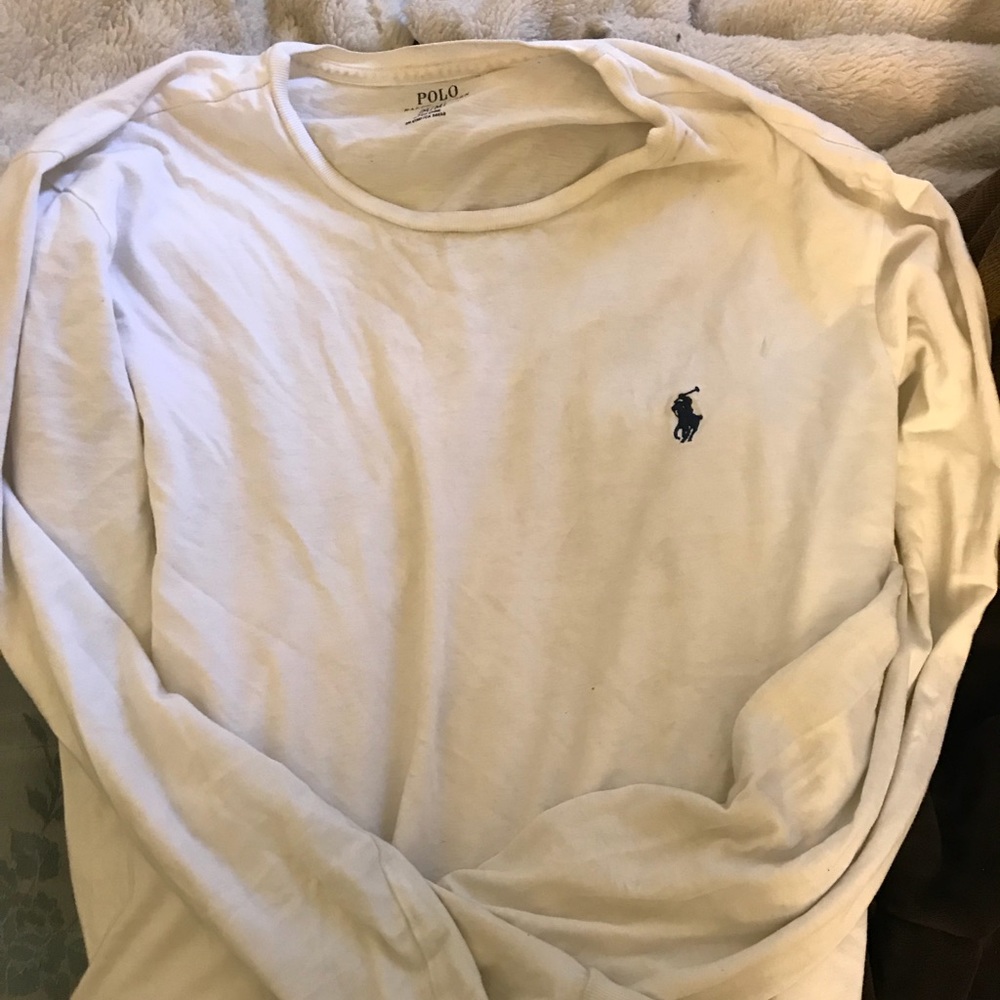 Ralph Lauren White Long Sleeve Shirt
