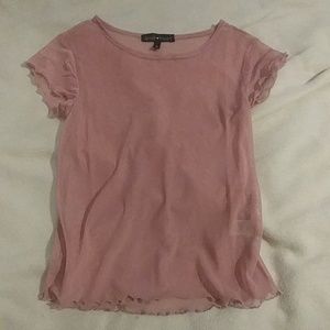 Pink mesh shirt