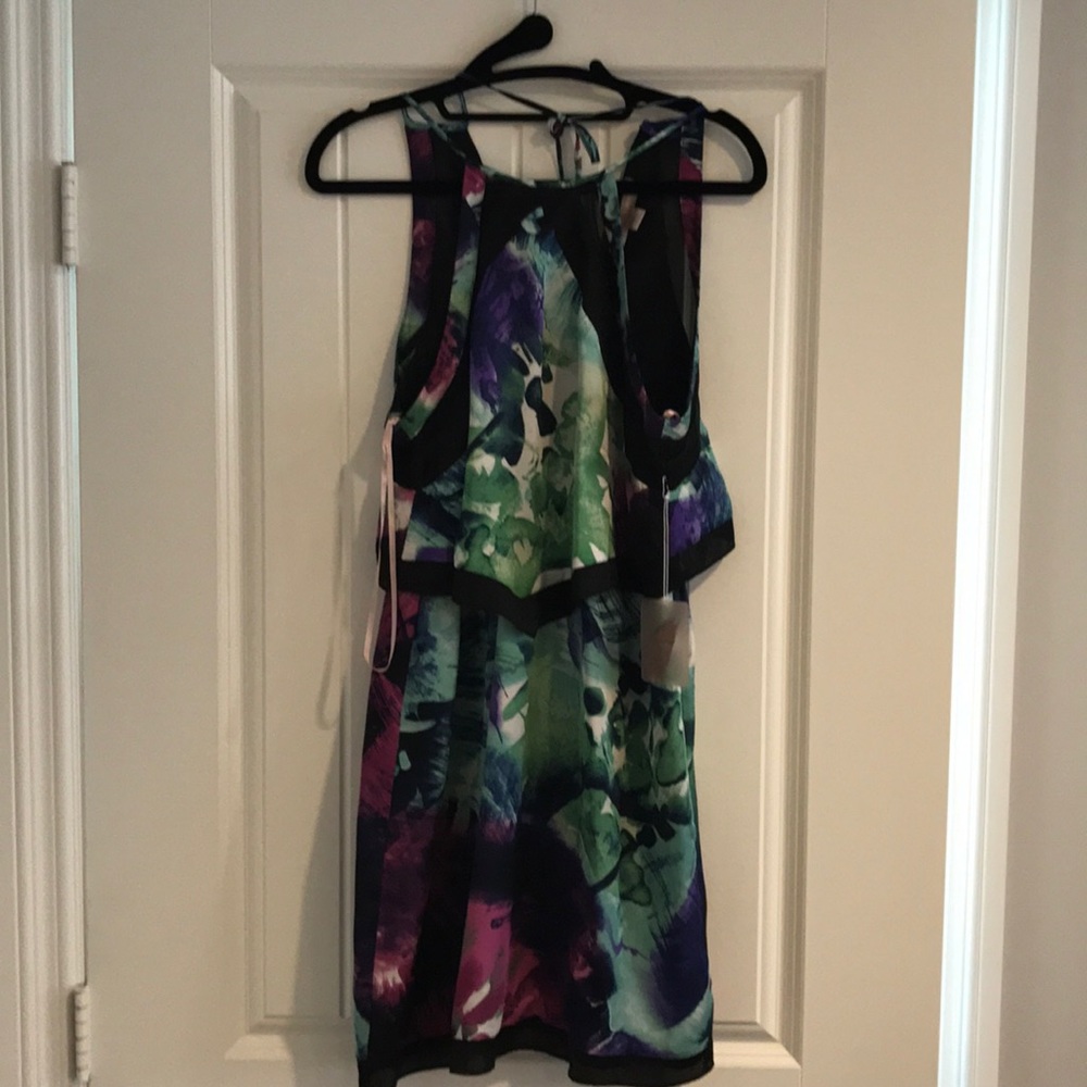 Watercolor print dress