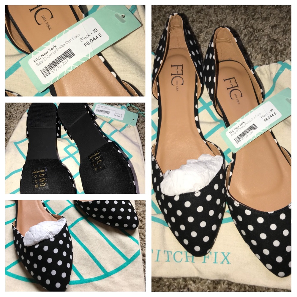 Polka dot flats