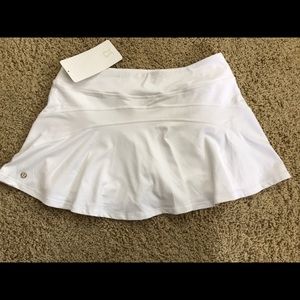 Lululemon- brand new white tennis skort