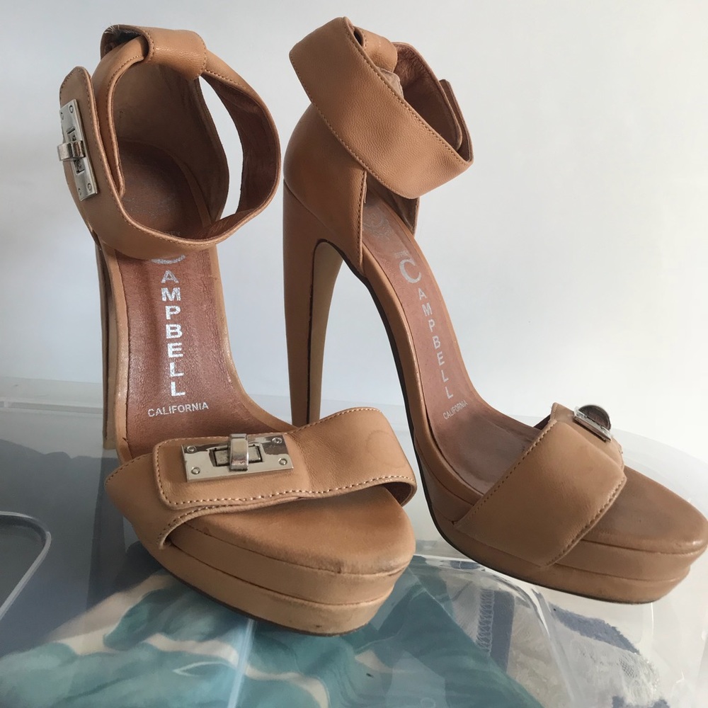 Jeffrey Campbell beige heels