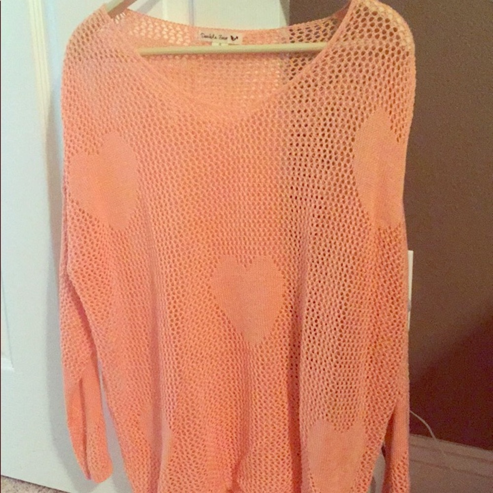 Oversized blush pink sweater