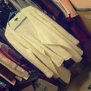 Cream Alpaca Wool Cardigan