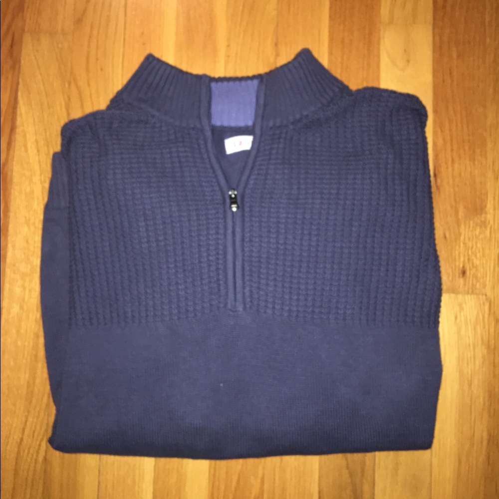 Nice Izod Blue Men’s Zippered Collar Sweater. XXL
