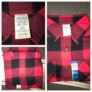 Boys long sleeve flannel shirt