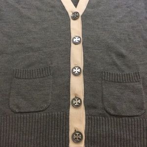 Tory Burch 100% Merino Wool Cardigan