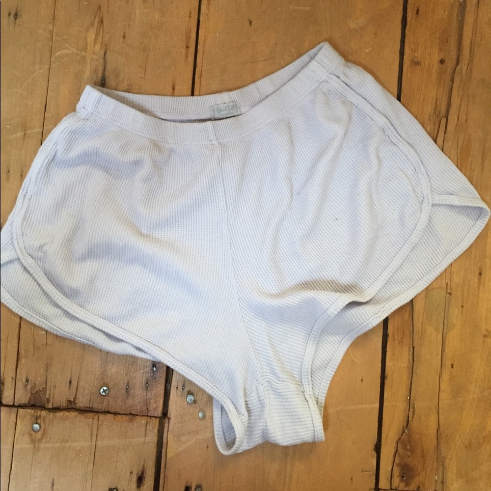 Brandy Melville Purple ribbed Lisette shorts