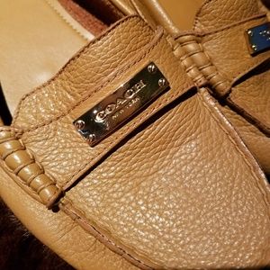 Coach Fredrica Pebbled Leather Loafer