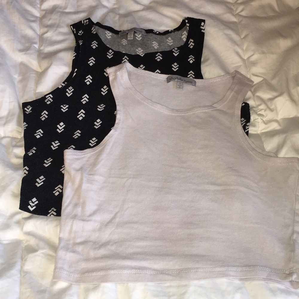 (2) Charlotte Russe tank crop tops