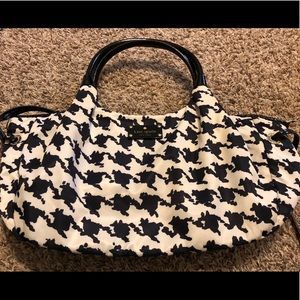 Kate Spade Large Houndstooth Satchel