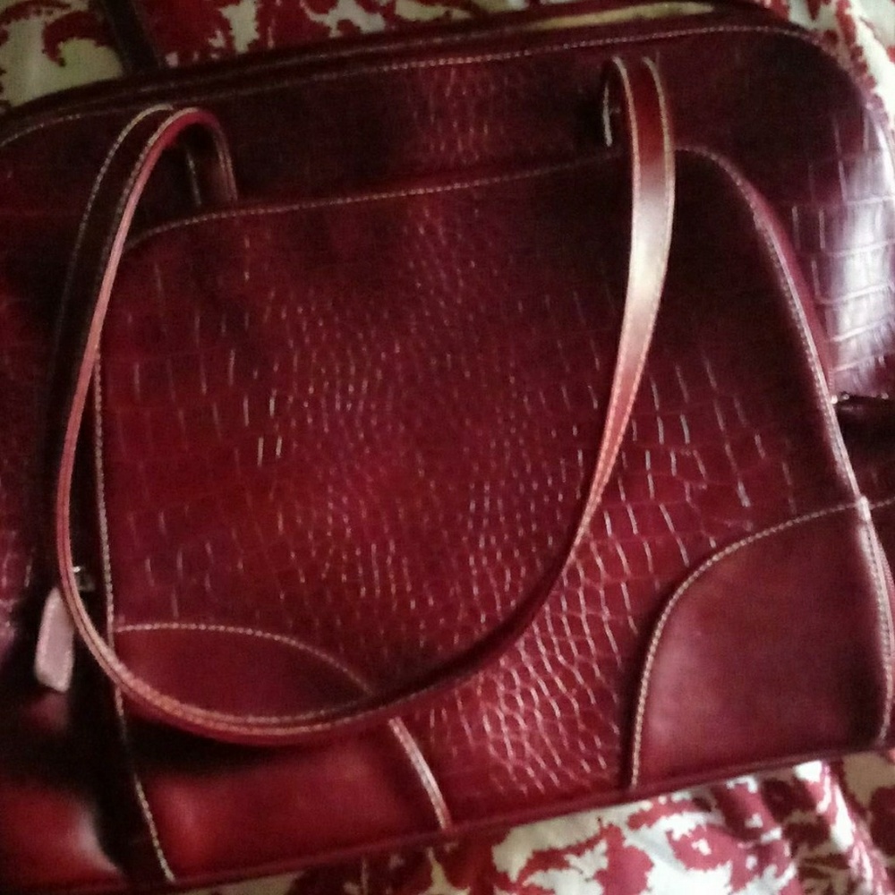 Red stylish laptop bag