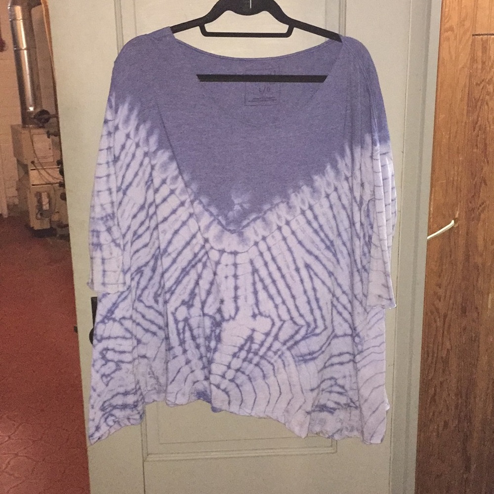 Free people blue tie dye sweater