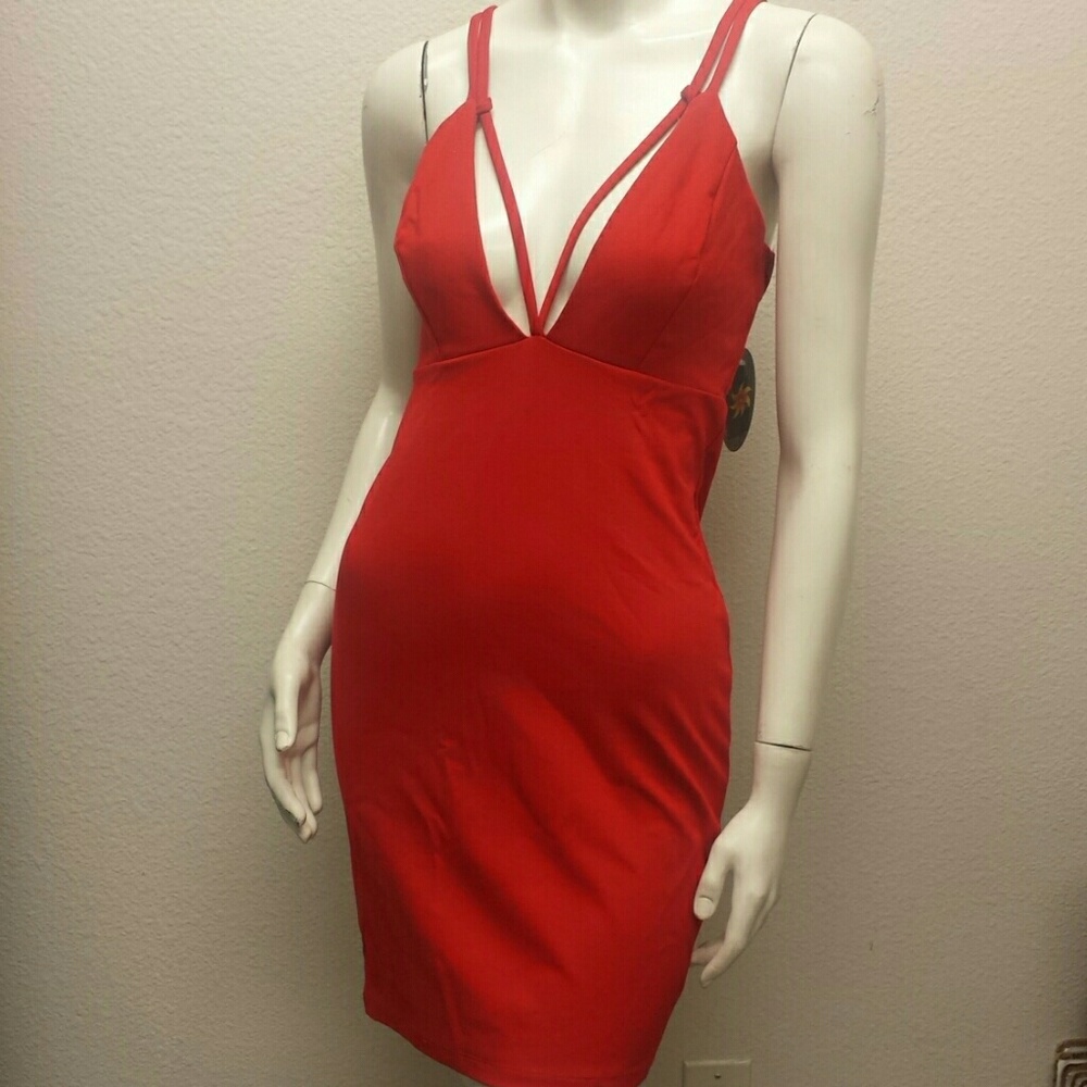 Nwt Solemio Red Dress