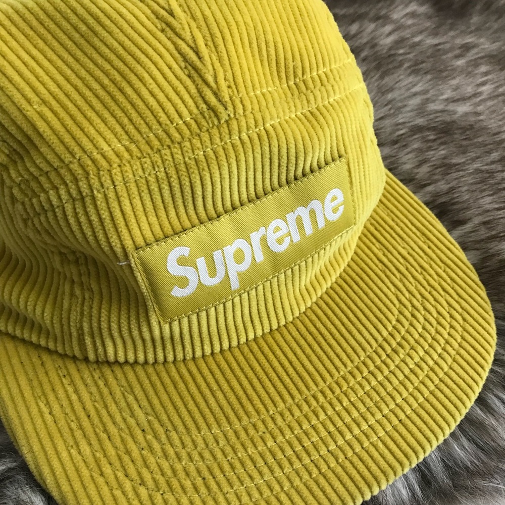 Supreme corduroy camp cap
