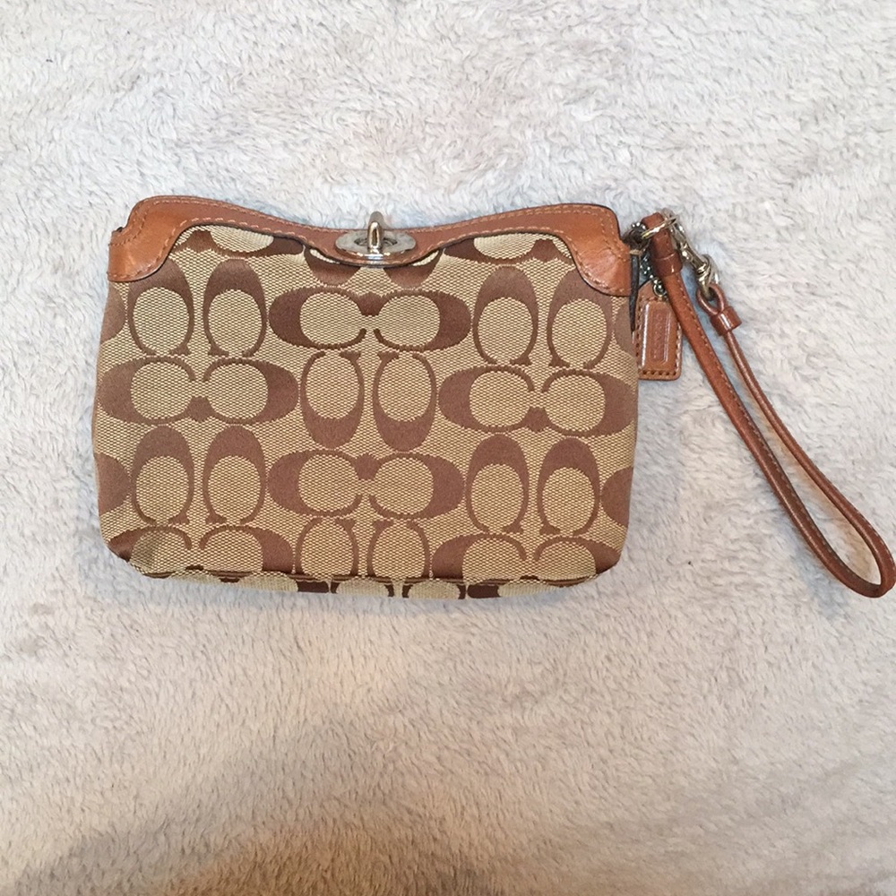 Classic Coach Wristlet