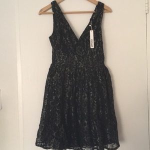 SOLD Brand new black and gold ModCloth party dress