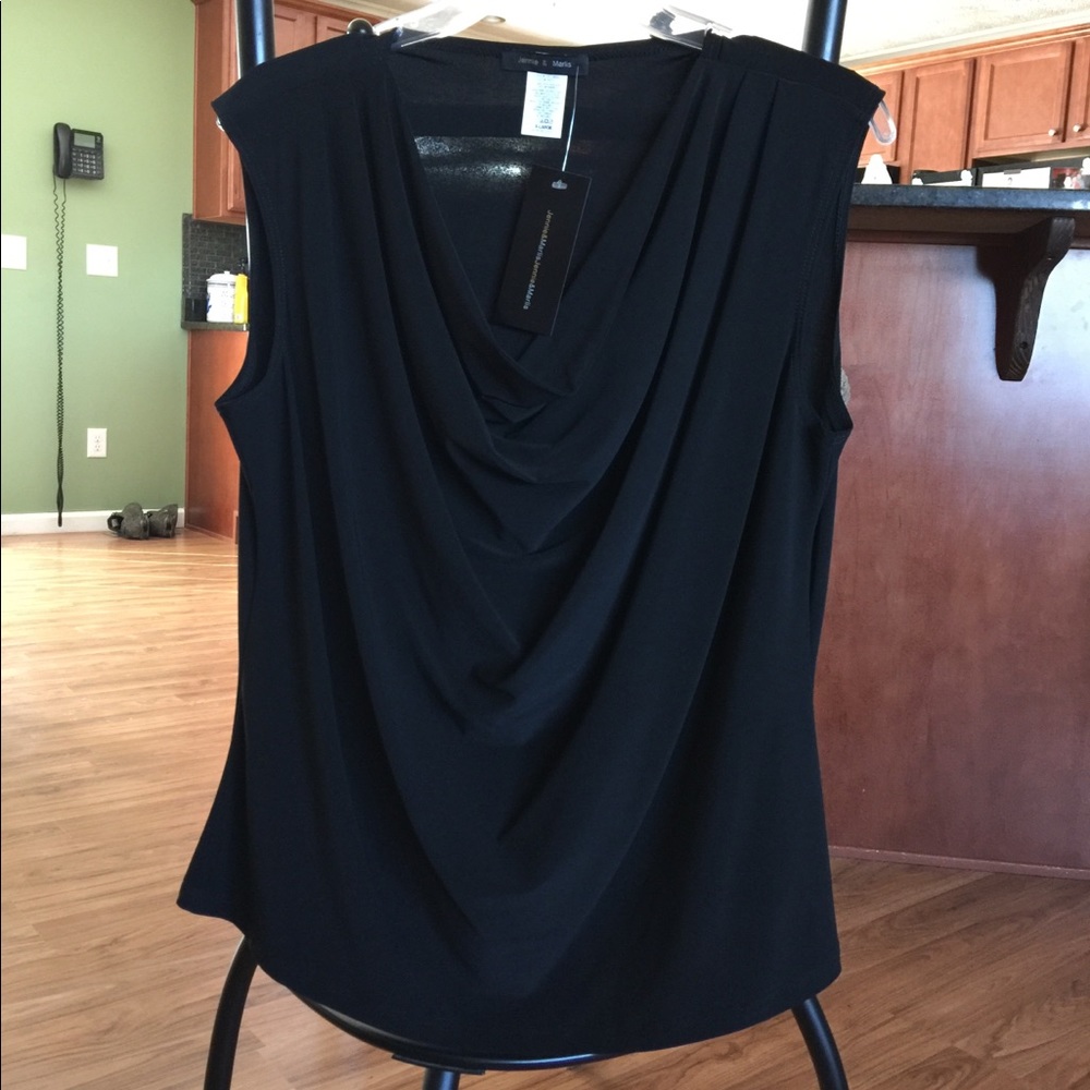 Black Sleeveless Blouse