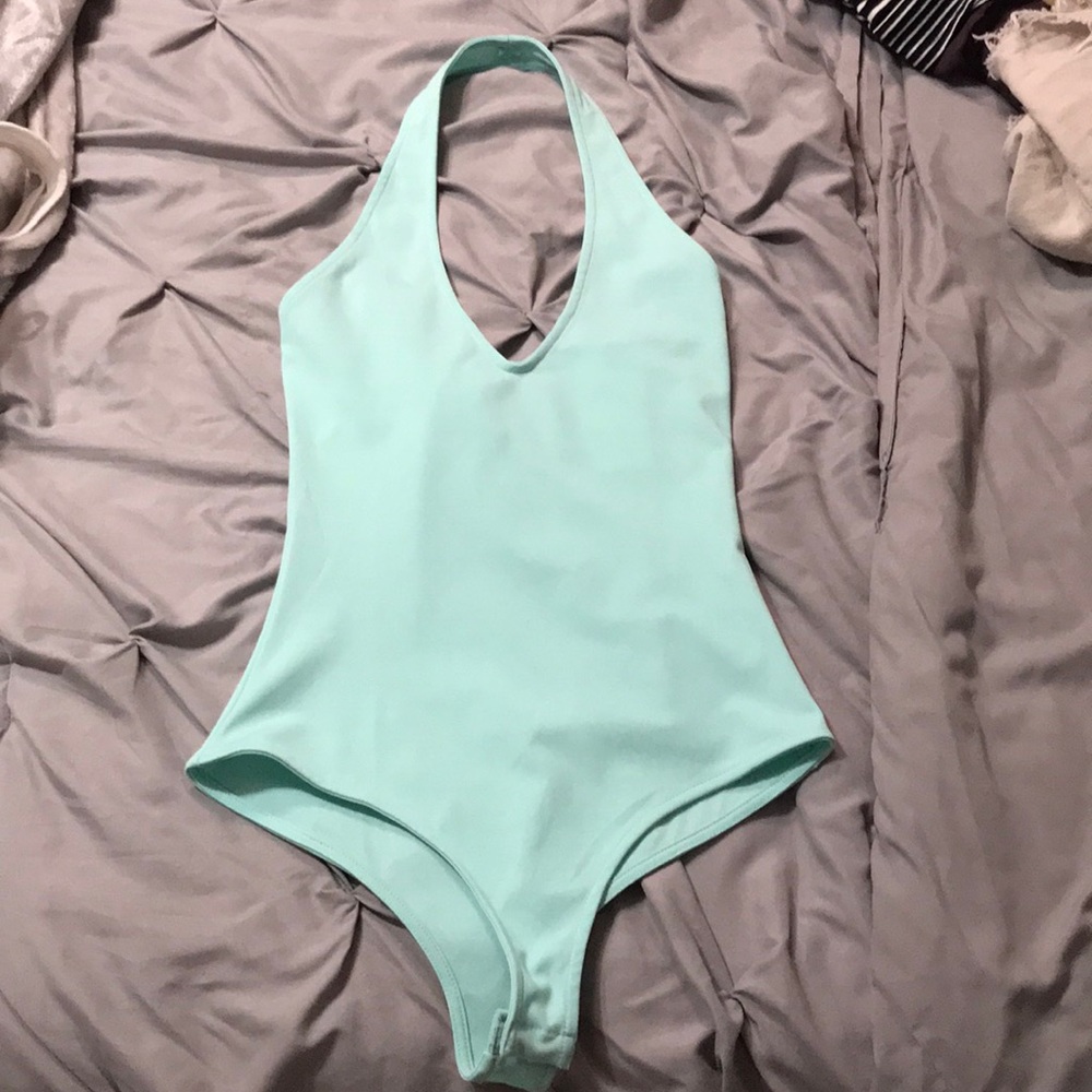 Light blue bodysuit