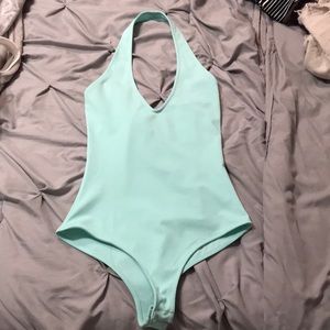 Light blue bodysuit
