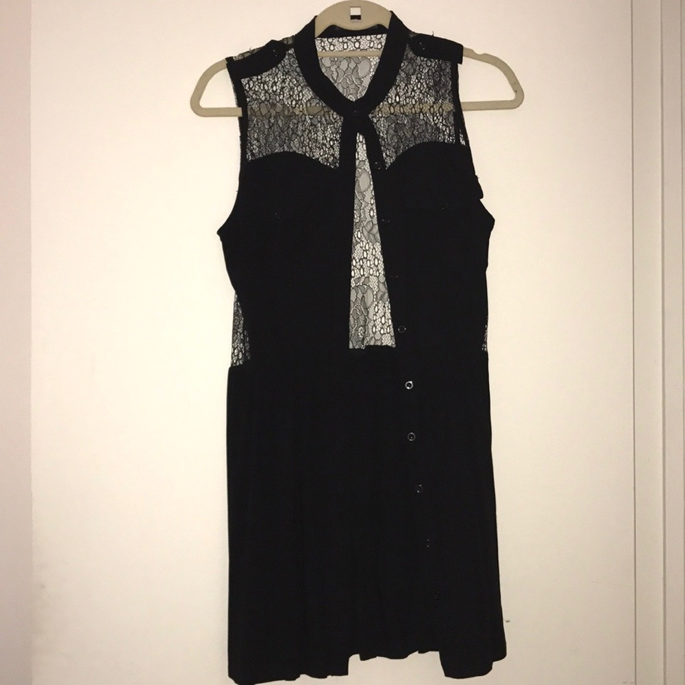 Black lace coverup