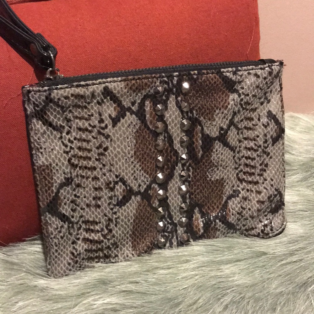 New faux Snakeskin Wristlet