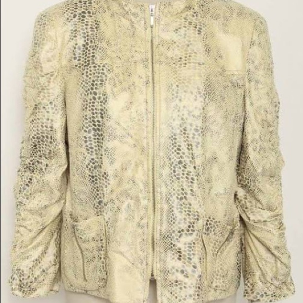 Anthracite by muse snake skin jacket