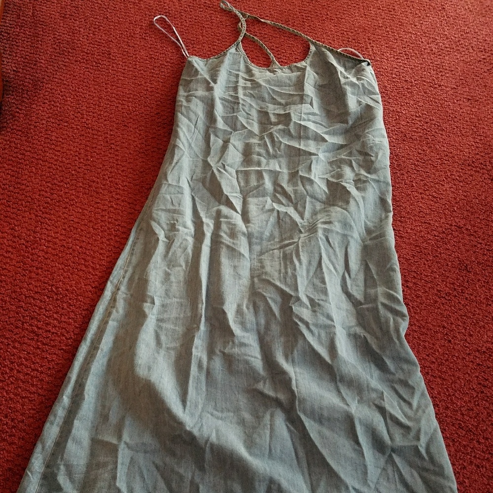 Denim racerback maxi