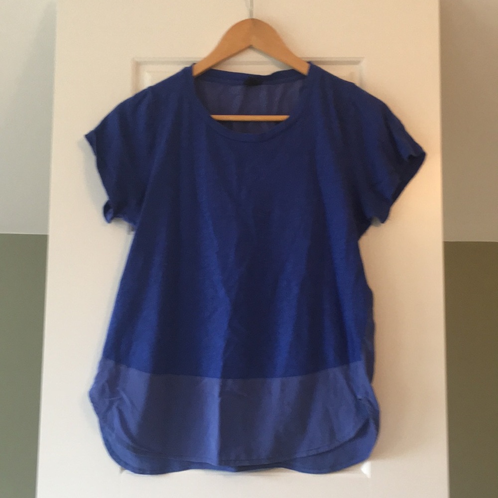 Cotton silk mixed media tee