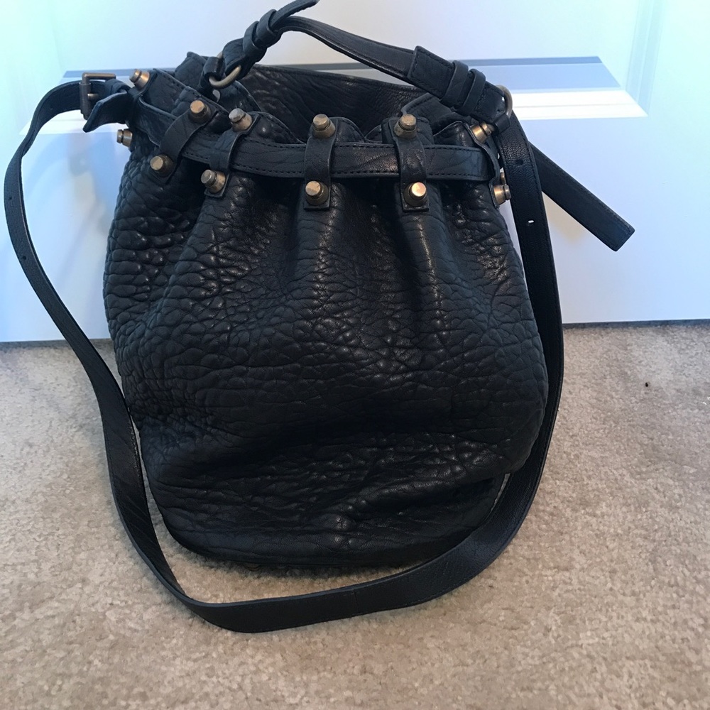 Authentic Alexander Wang Diego black bucket bag