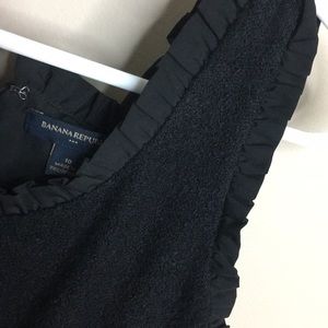 Textured Black Sheath Dress