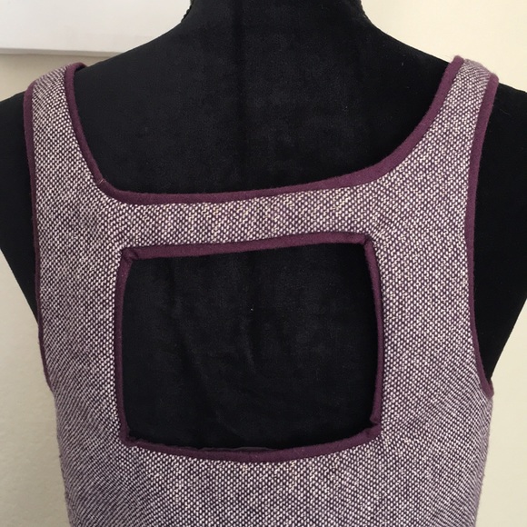 Kimichi Blue Purple Lurex Dress Zipper Front - Picture 3 of 7