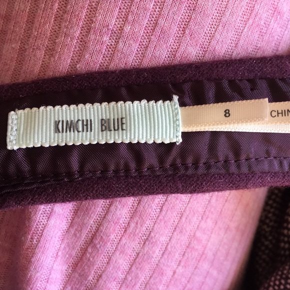 Kimichi Blue Purple Lurex Dress Zipper Front - Picture 6 of 7