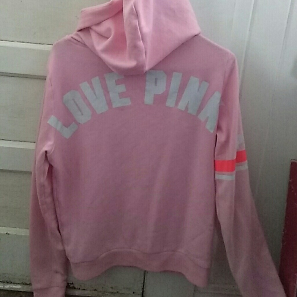 PINK full zip hoodie
