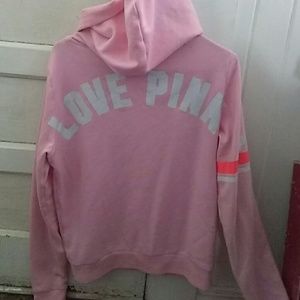 PINK full zip hoodie