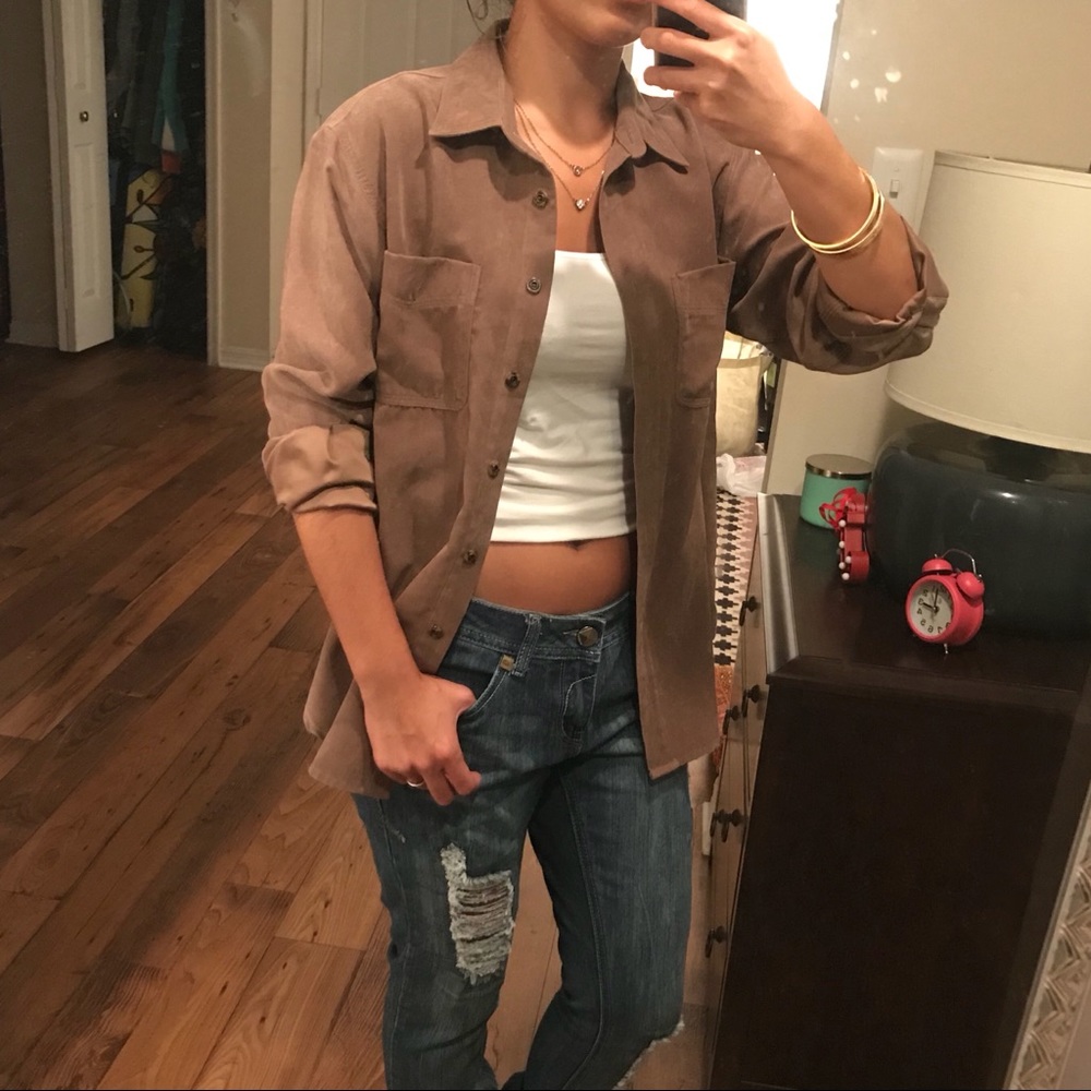 Brown Suede Top / Jacket | Small