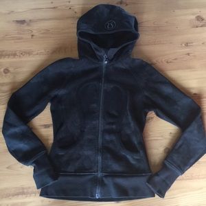 Black and Grey Cloud Lululemon Scuba Hoodie