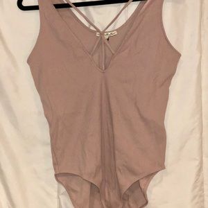 Mauve Strappy Bodysuit