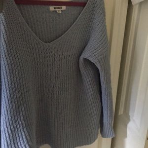 Light blue v neck sweater