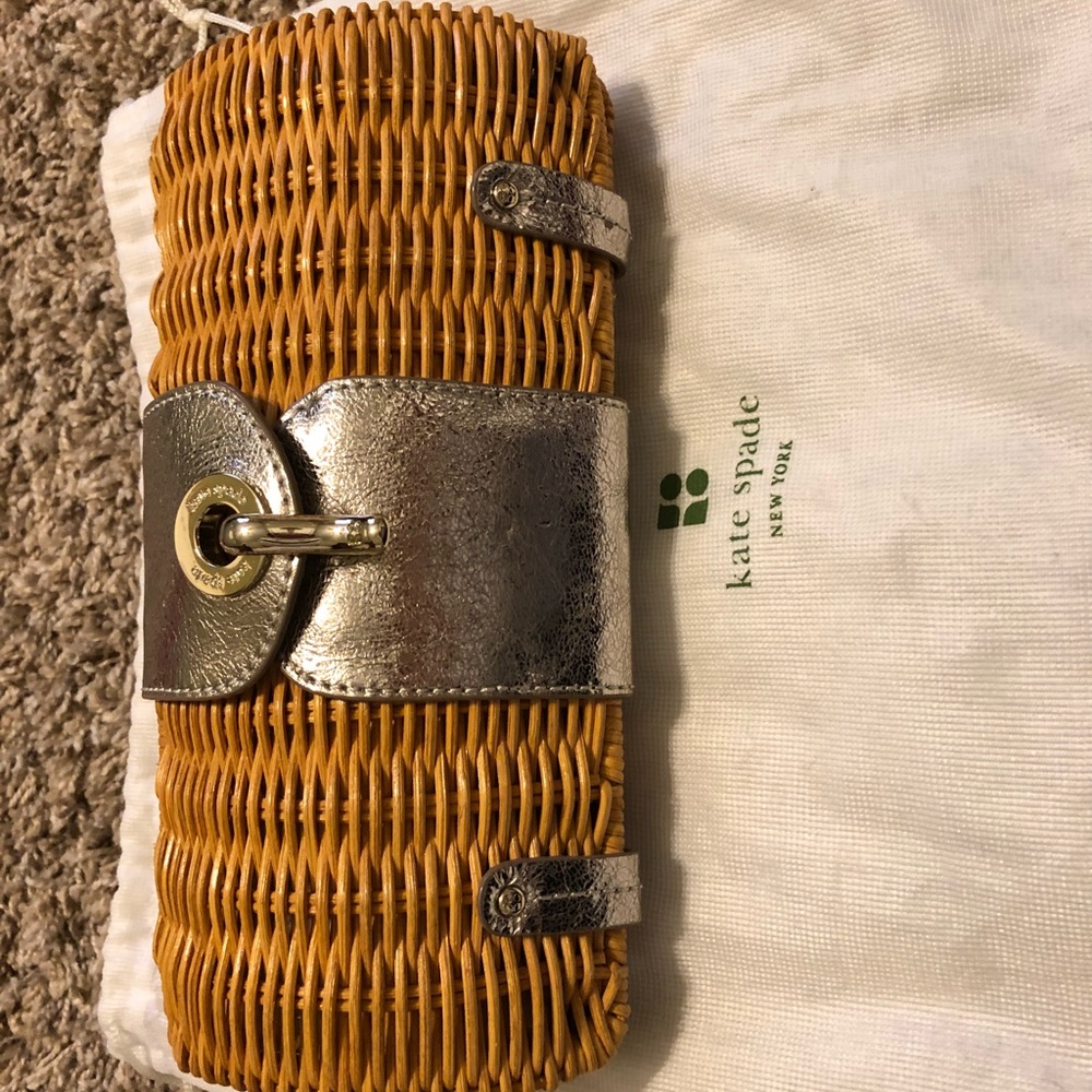 Kate Spade Wicker Clutch