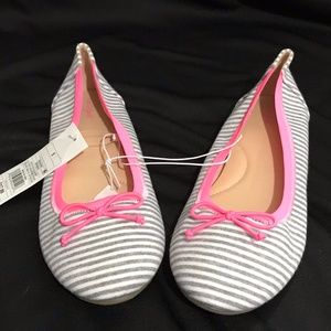 Cat & Jack Gray And Pink Flat Shoes