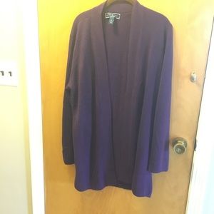 Eggplant cardigan size XL