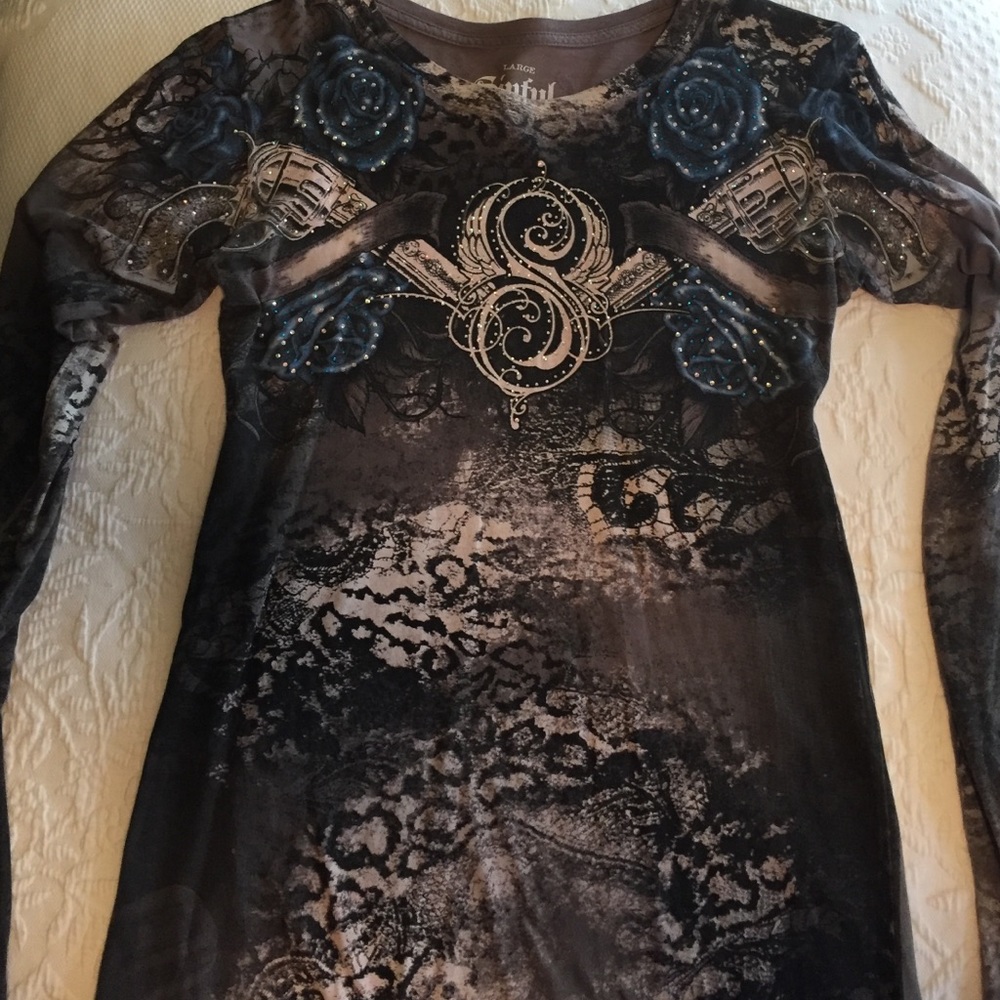 Sinful Long Sleeve. Beautiful detail.