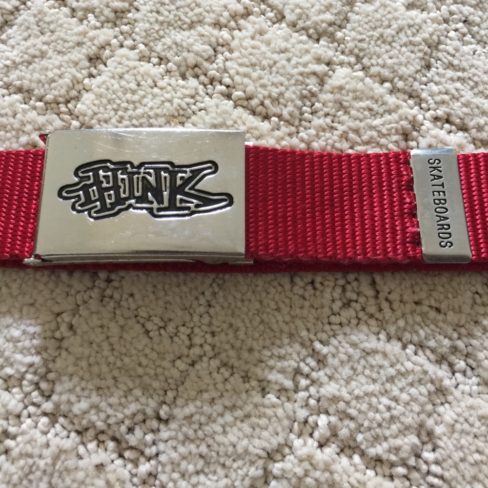 Think Skateboarding Adjustable Belt -OG - red