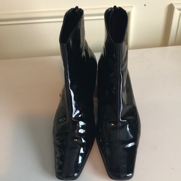 nine west patent leather booties
