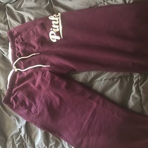 PINK Maroon Sweatpants