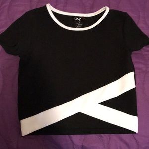 Black crop top