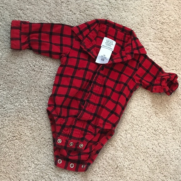 newborn flannel onesie
