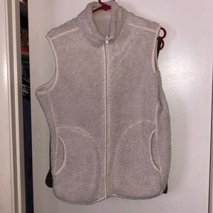 Cream reversible vest