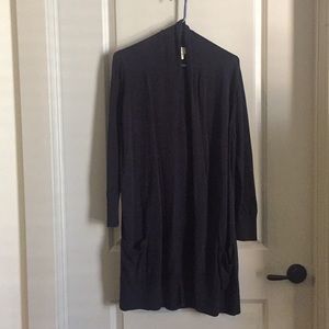 Navy mk Long cardigan